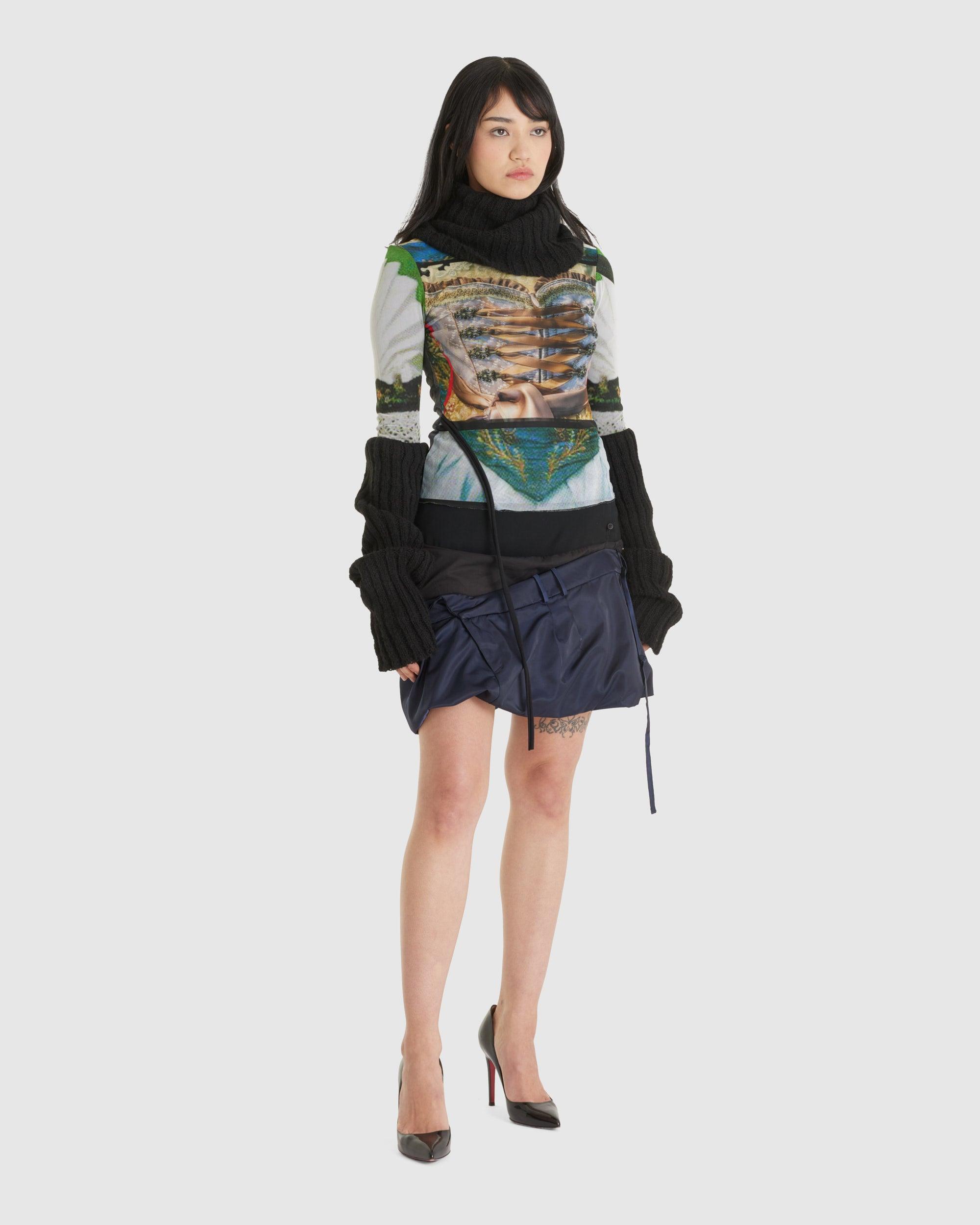 Mesh Longsleeve Turtleneck