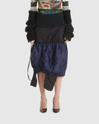 Drape Bomber Skirt