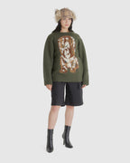 Shaggy Jacquard Dog Sweater