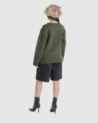 Shaggy Jacquard Dog Sweater