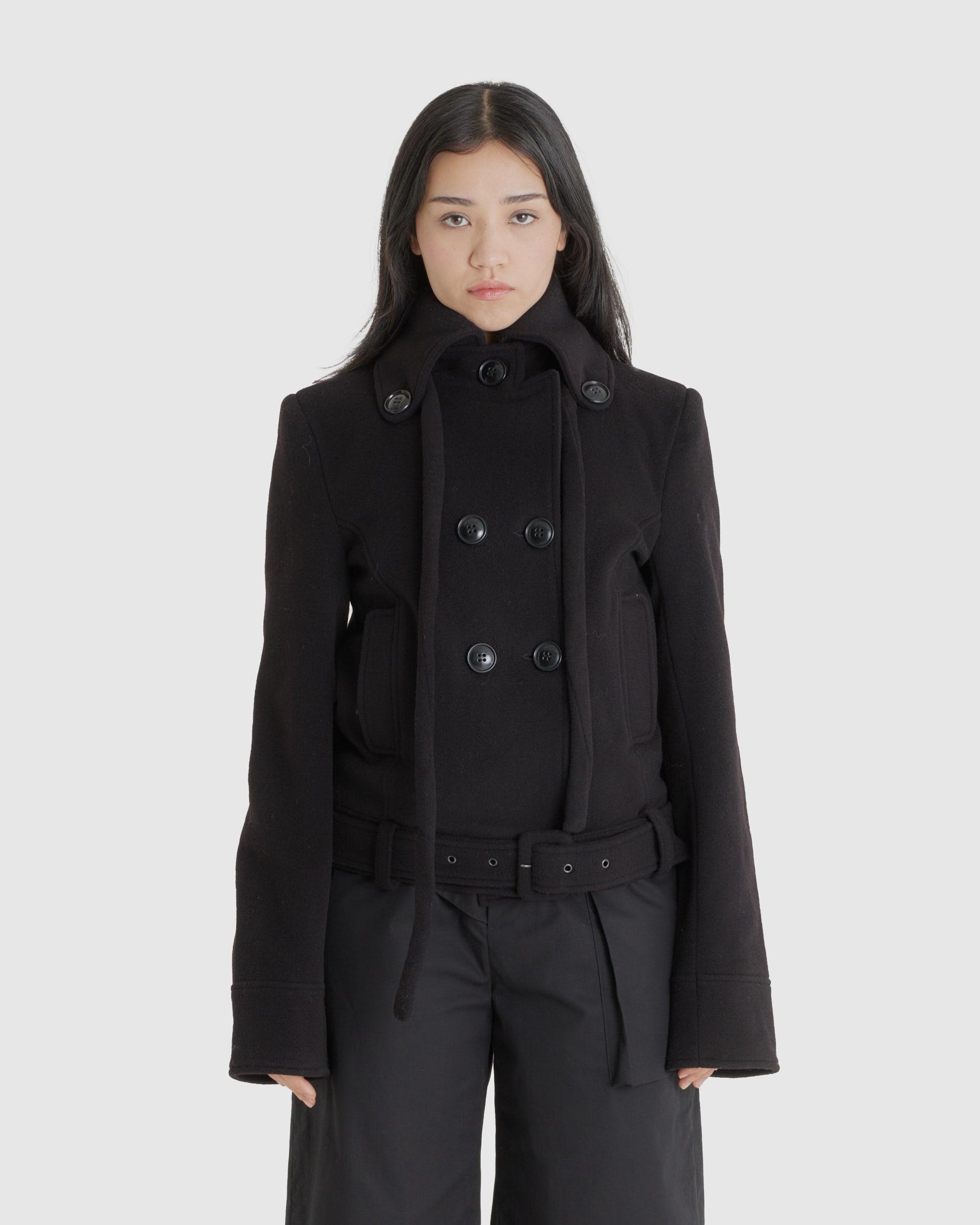 High Collar Jacket Black