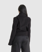 High Collar Jacket Black