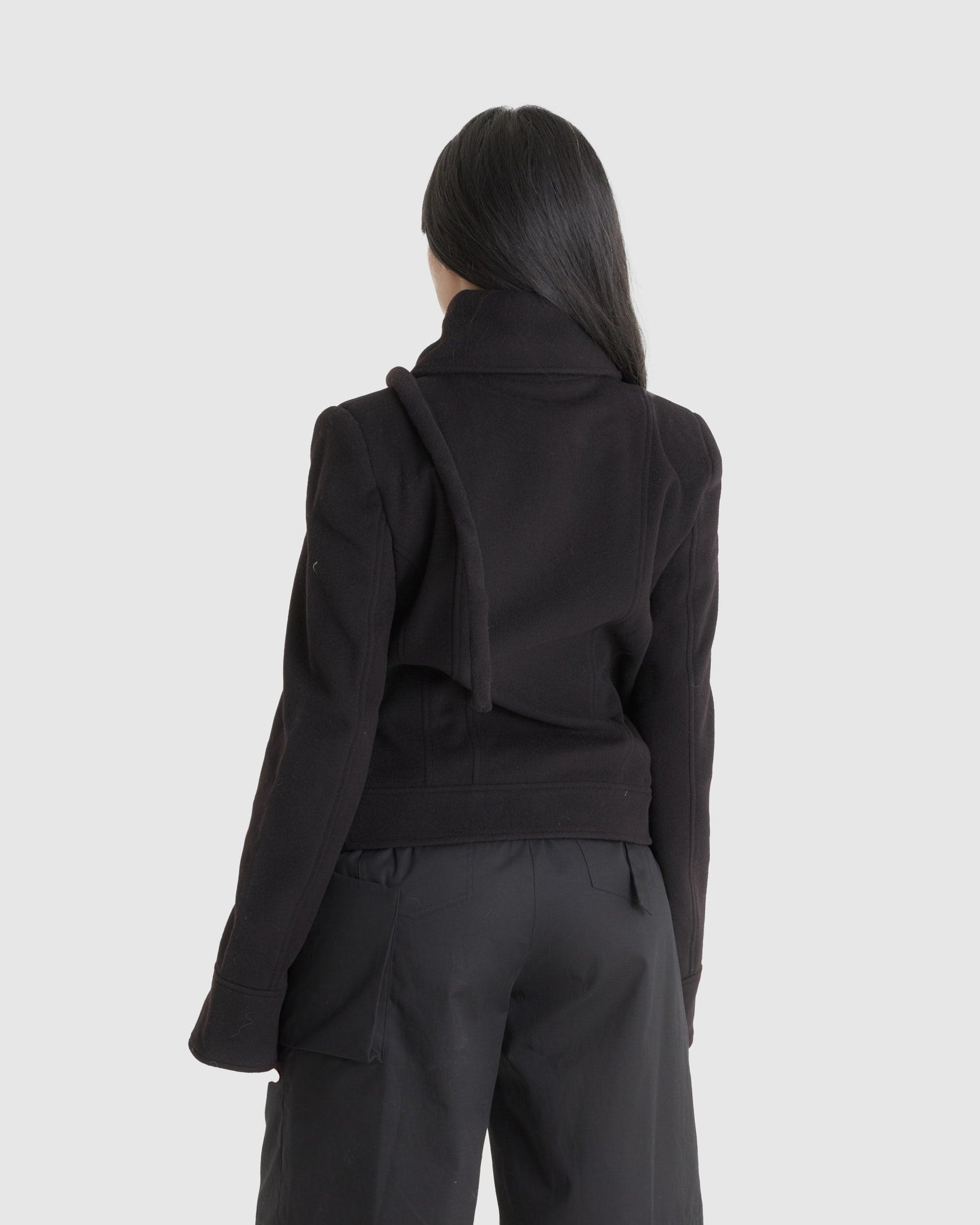 High Collar Jacket Black