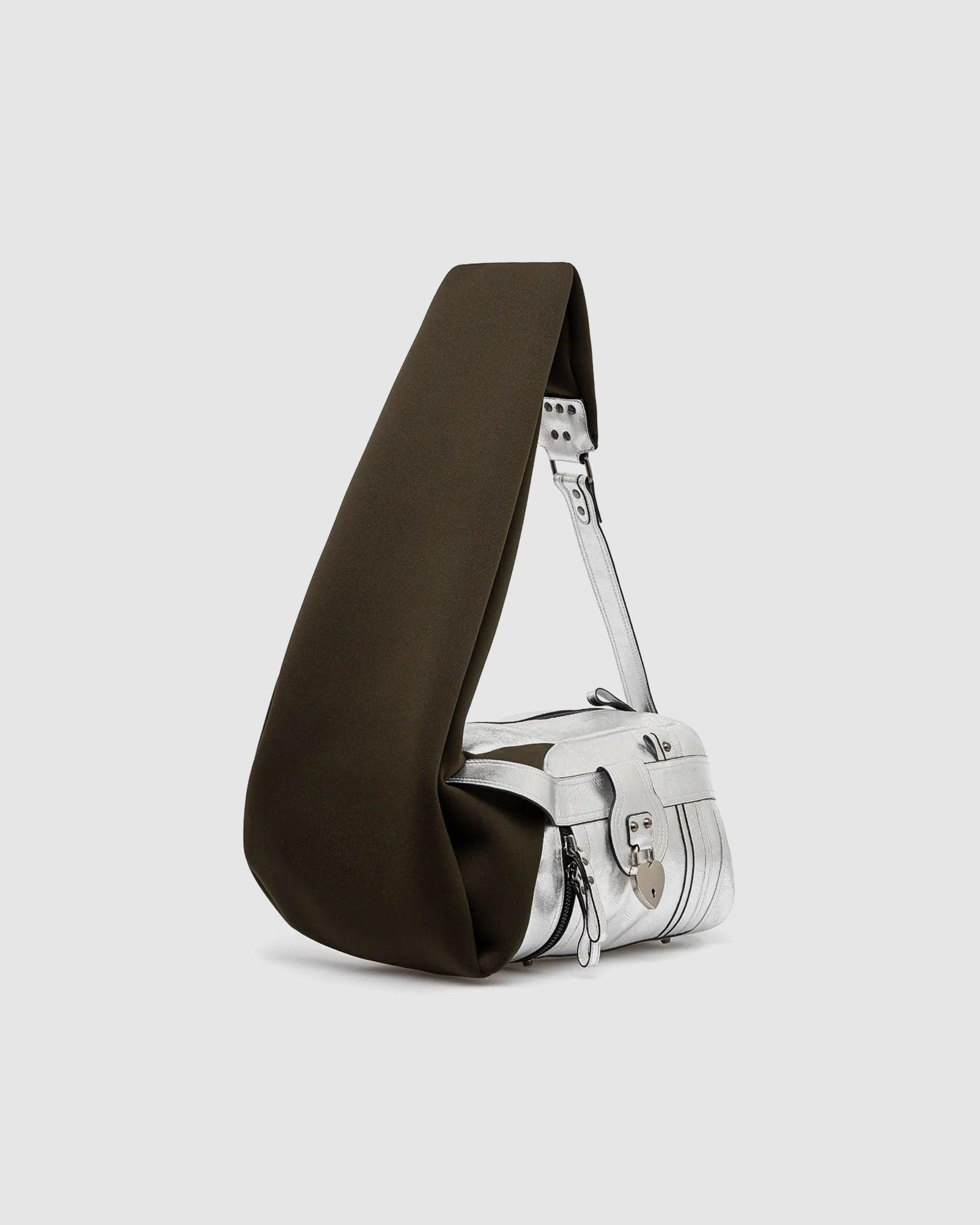 Neoprene Leather Bag Silver