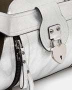 Neoprene Leather Bag Silver