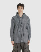 Hooded Cross Knot Shirt