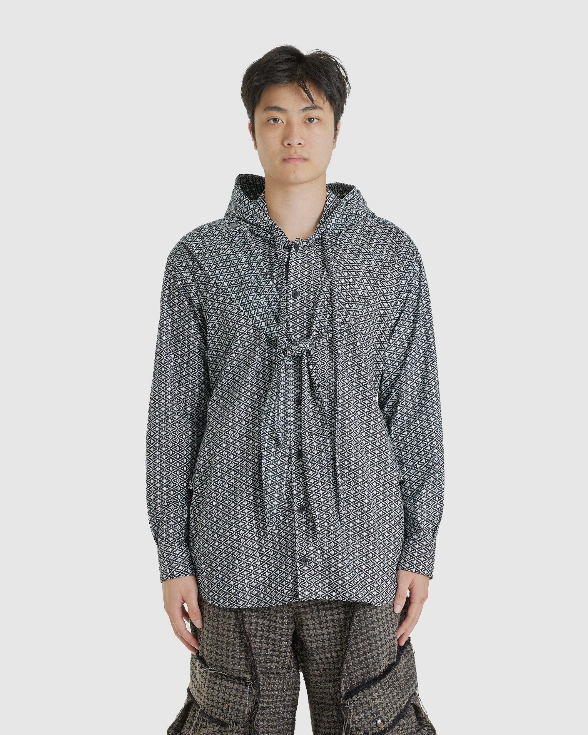 Hooded Cross Knot Shirt
