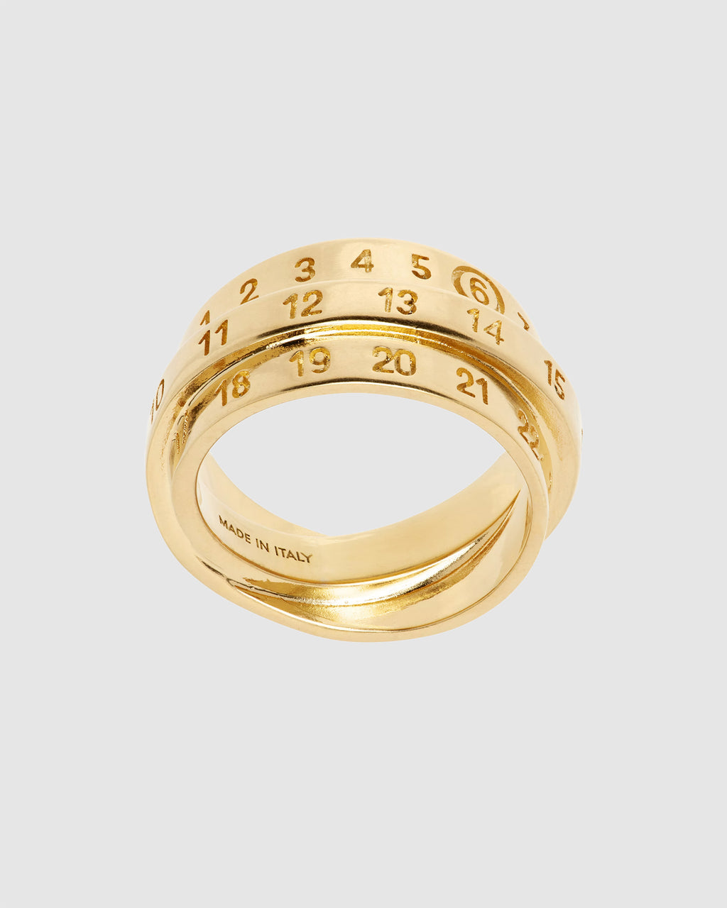 Triple Logo Ring Gold