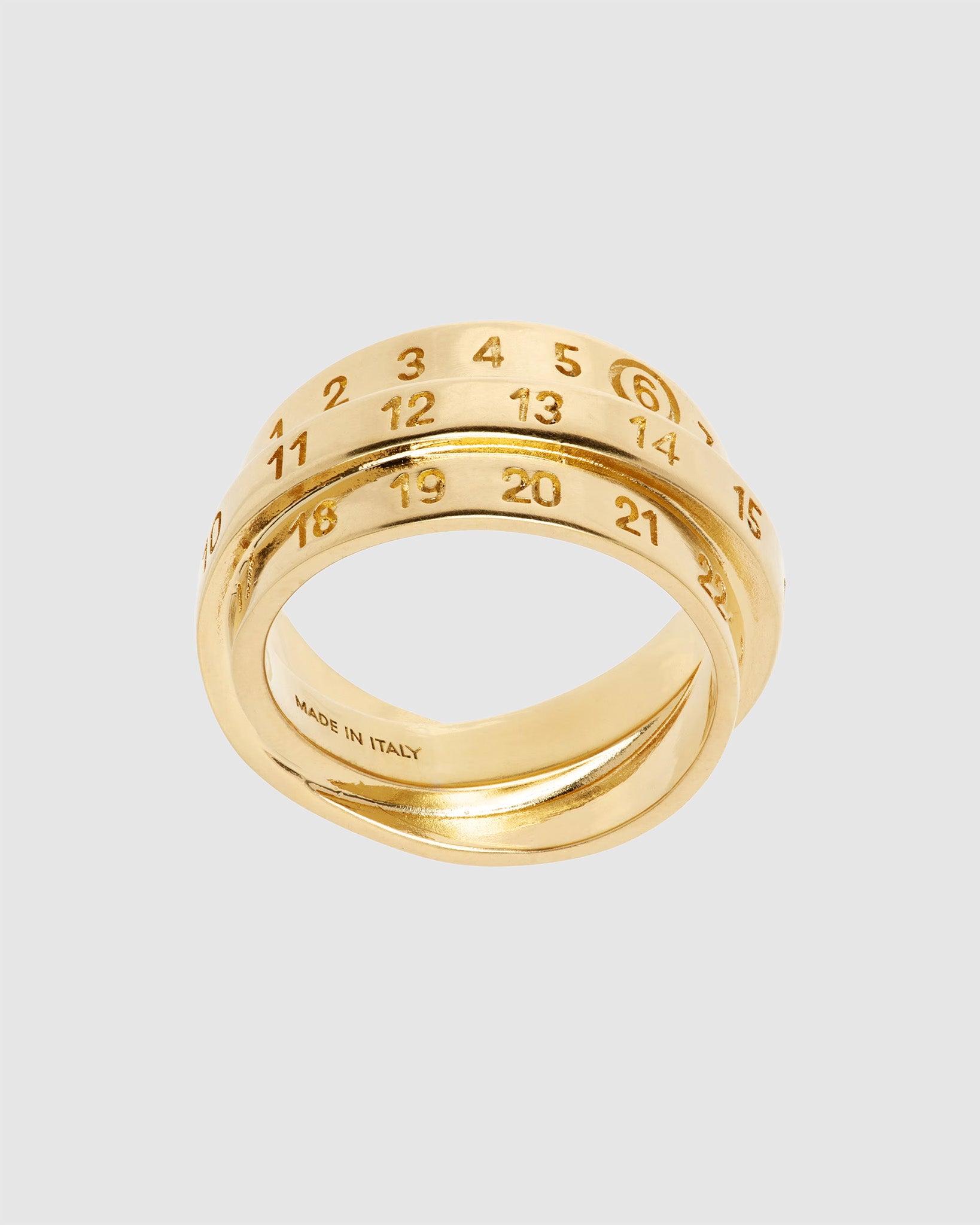 Triple Logo Ring Gold