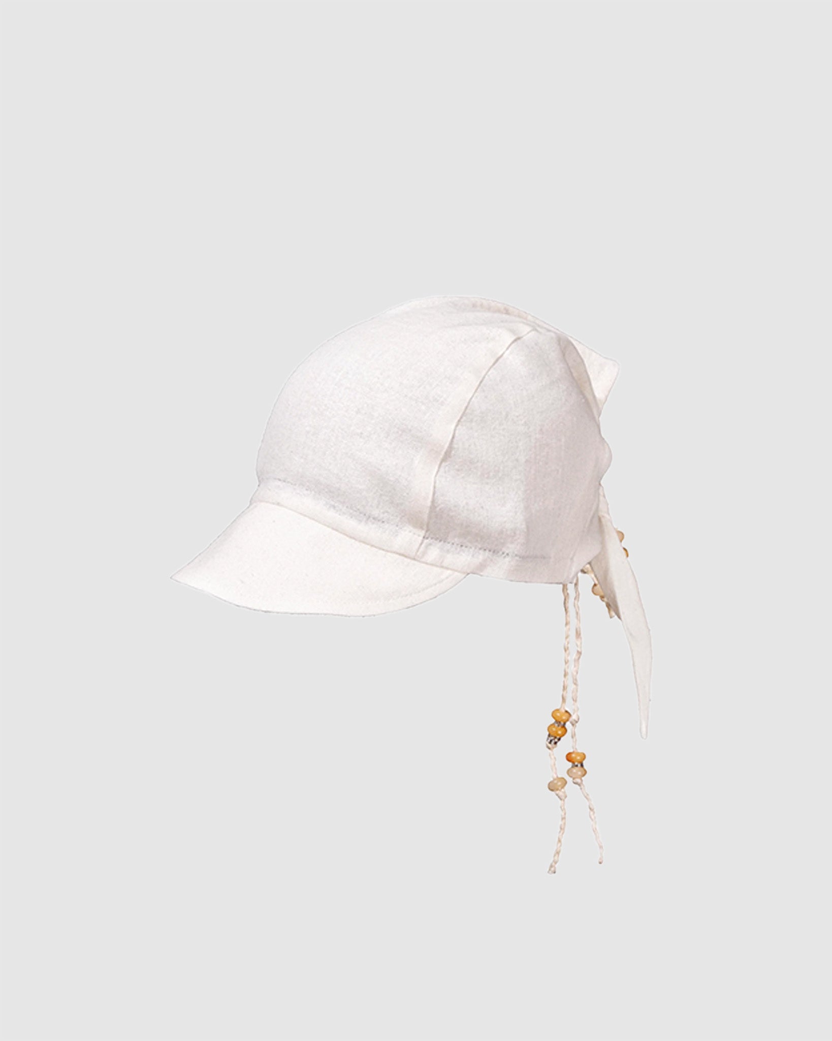 Seed Charm Knot Cap Ivory
