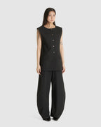 Oversized Button-up Vest