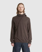 8.0 Knit Hoodie Centre Brown