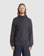8.0 Knit Hoodie Centre Charcoal