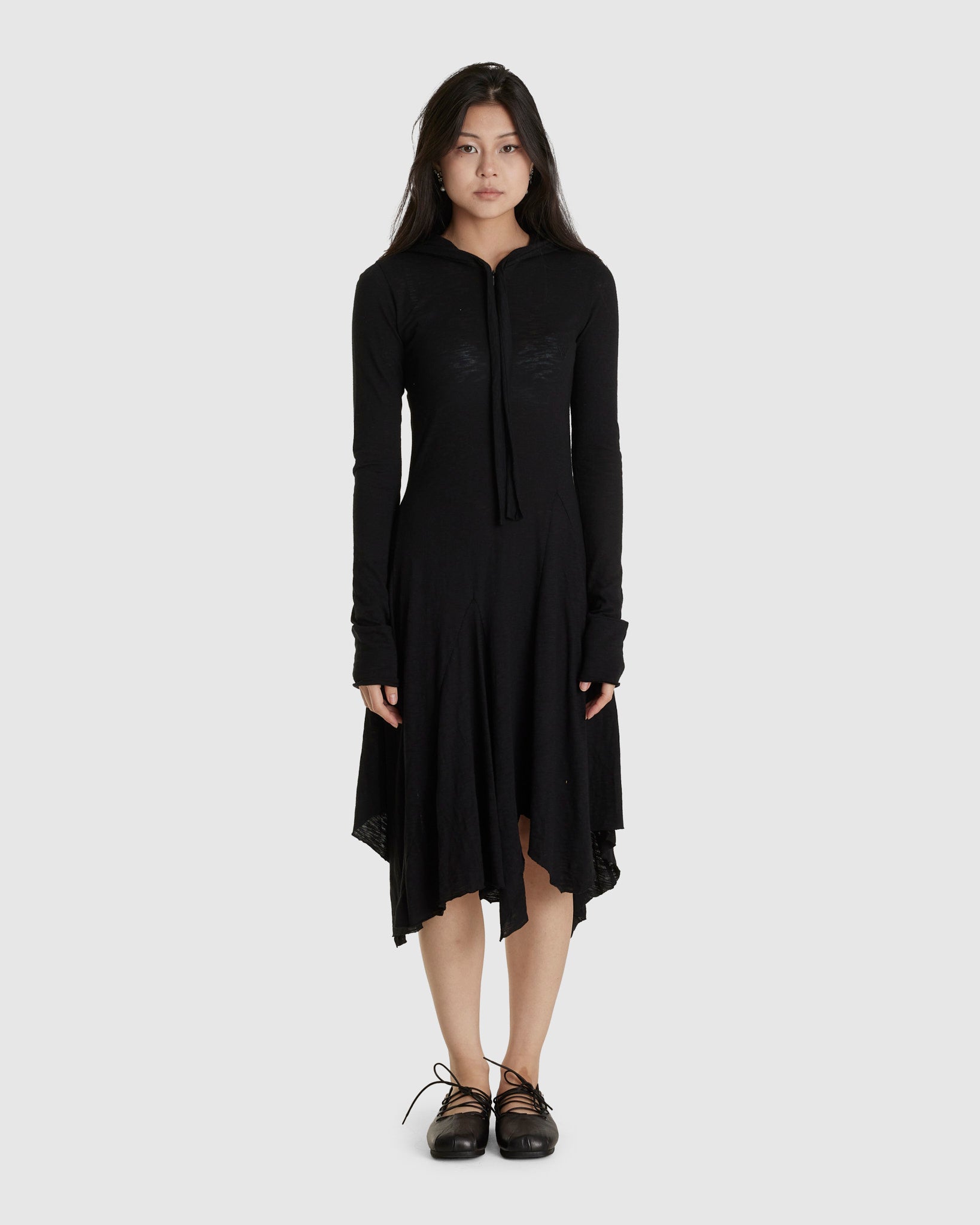 Hooded Jersey Dress