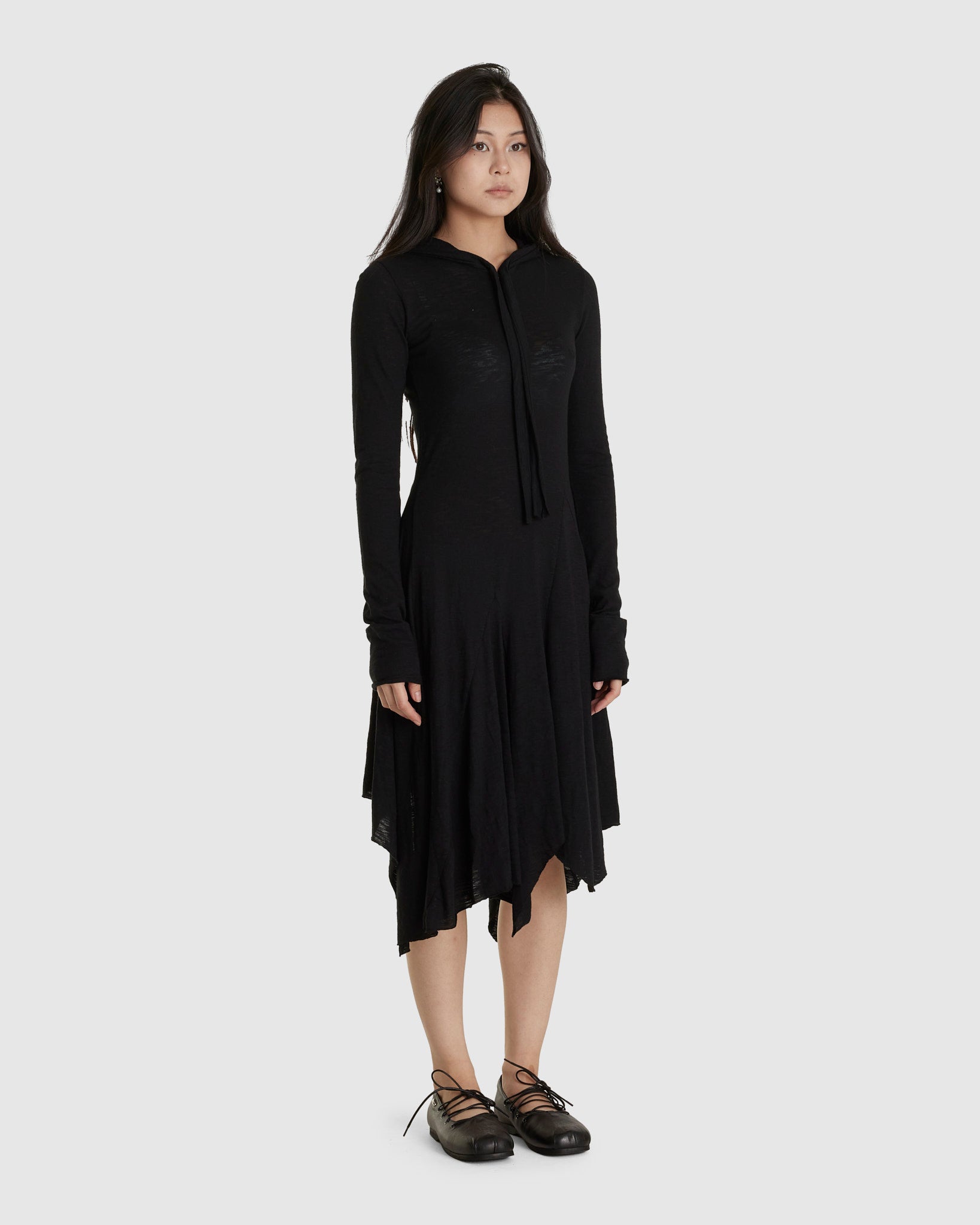 Hooded Jersey Dress