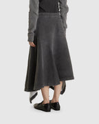 Lounge Skirt Black 1000 Points Print