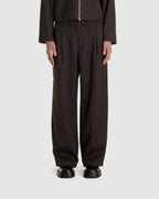 Leisure Trouser Havana Brown Chain Wool