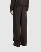 Leisure Trouser Havana Brown Chain Wool
