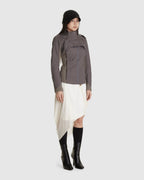 Graphic Wrap Skirt w/ Garter Belt