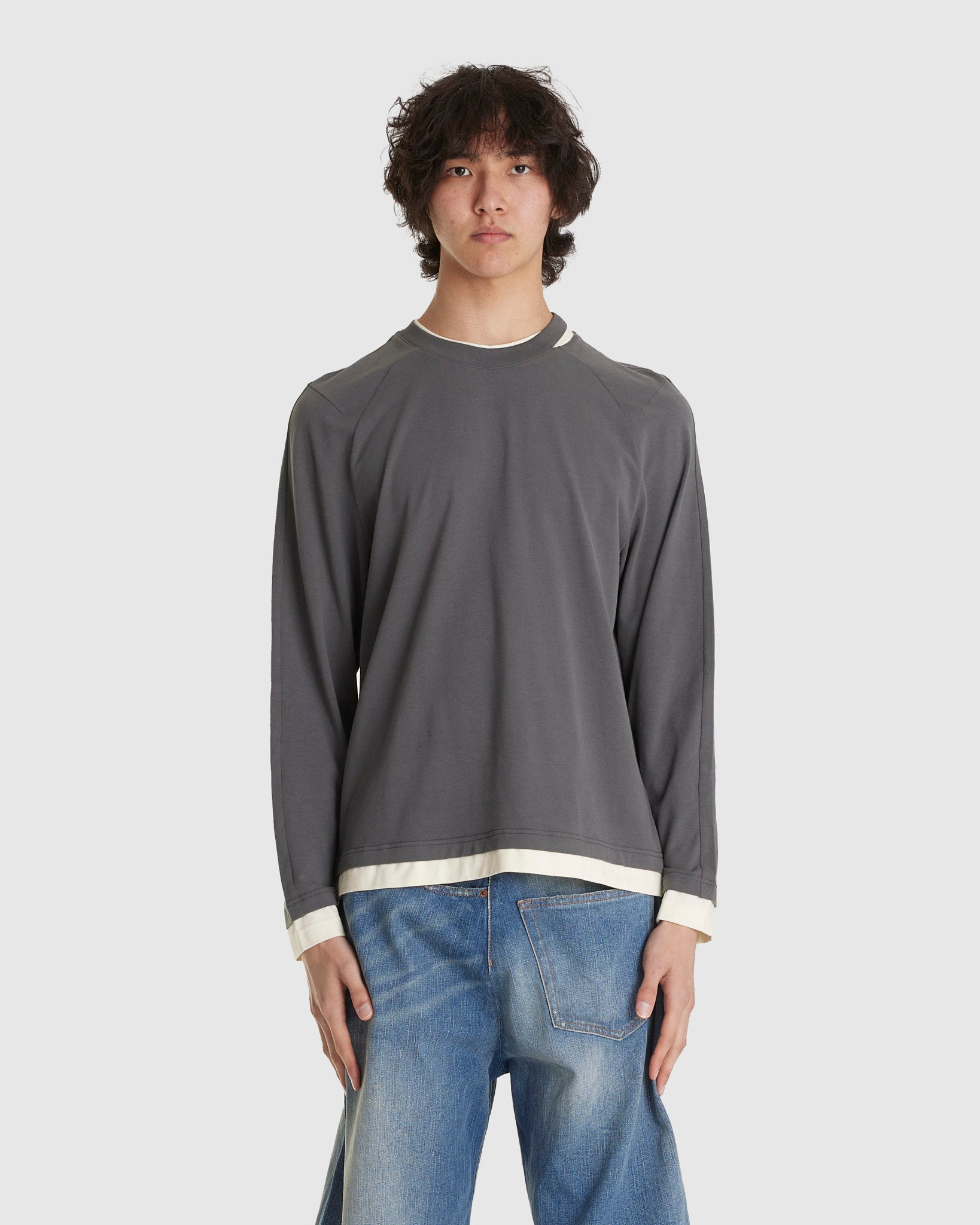 Basic Boy T-Shirt LS Grey