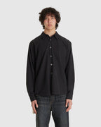 Beyond Shirt Black Causal Liquid Poplin