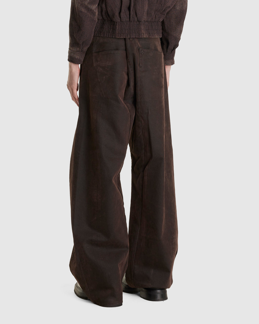 Washed Pina Trousers Brown