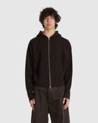 Ordo Knitted Parka Dark Brown