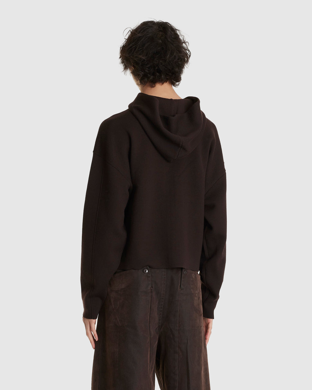 Ordo Knitted Parka Dark Brown