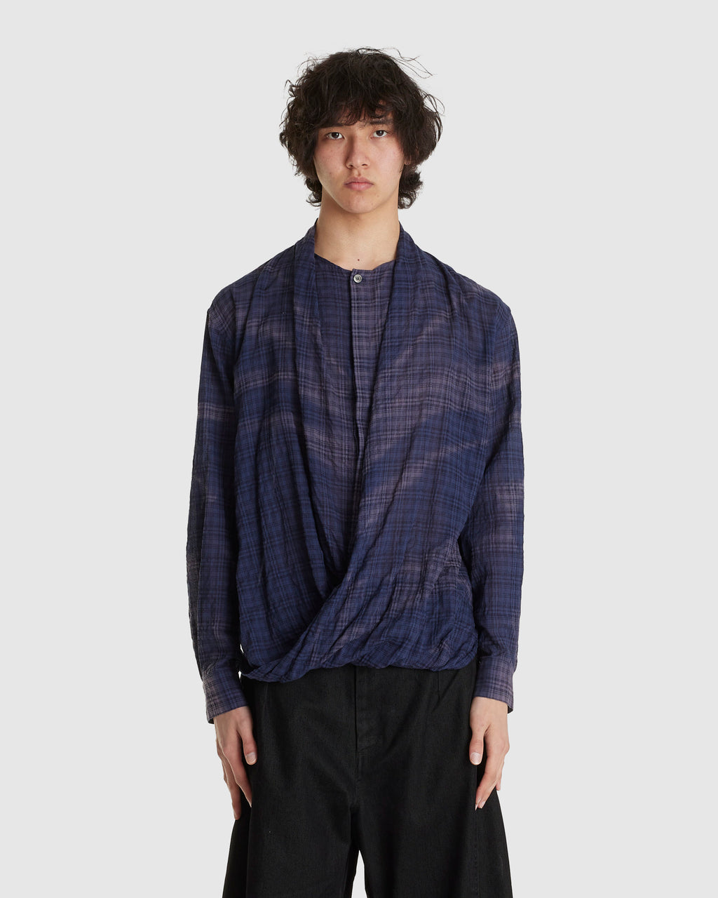 Sun-bleached Draped Shirt