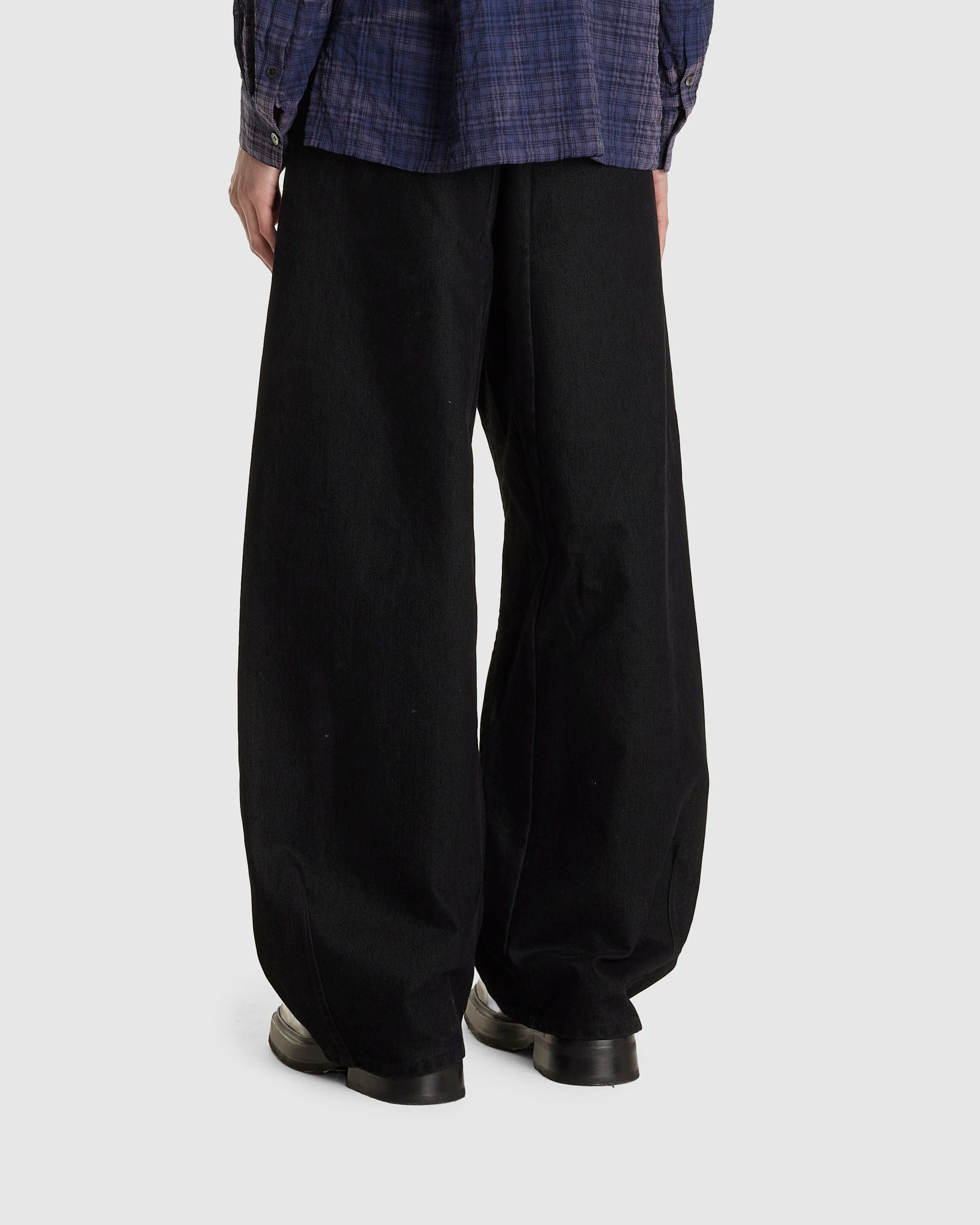 Washed Pina Trousers Black