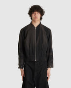 Sun-bleached Pleated Bomber Black