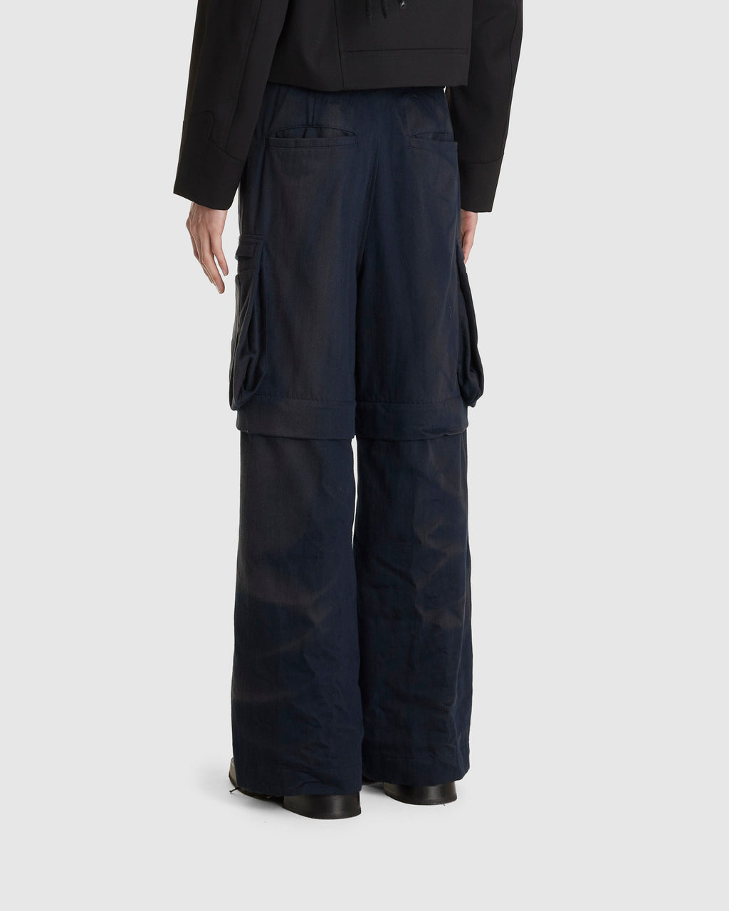 Sun-bleached Detachable Wide Trousers