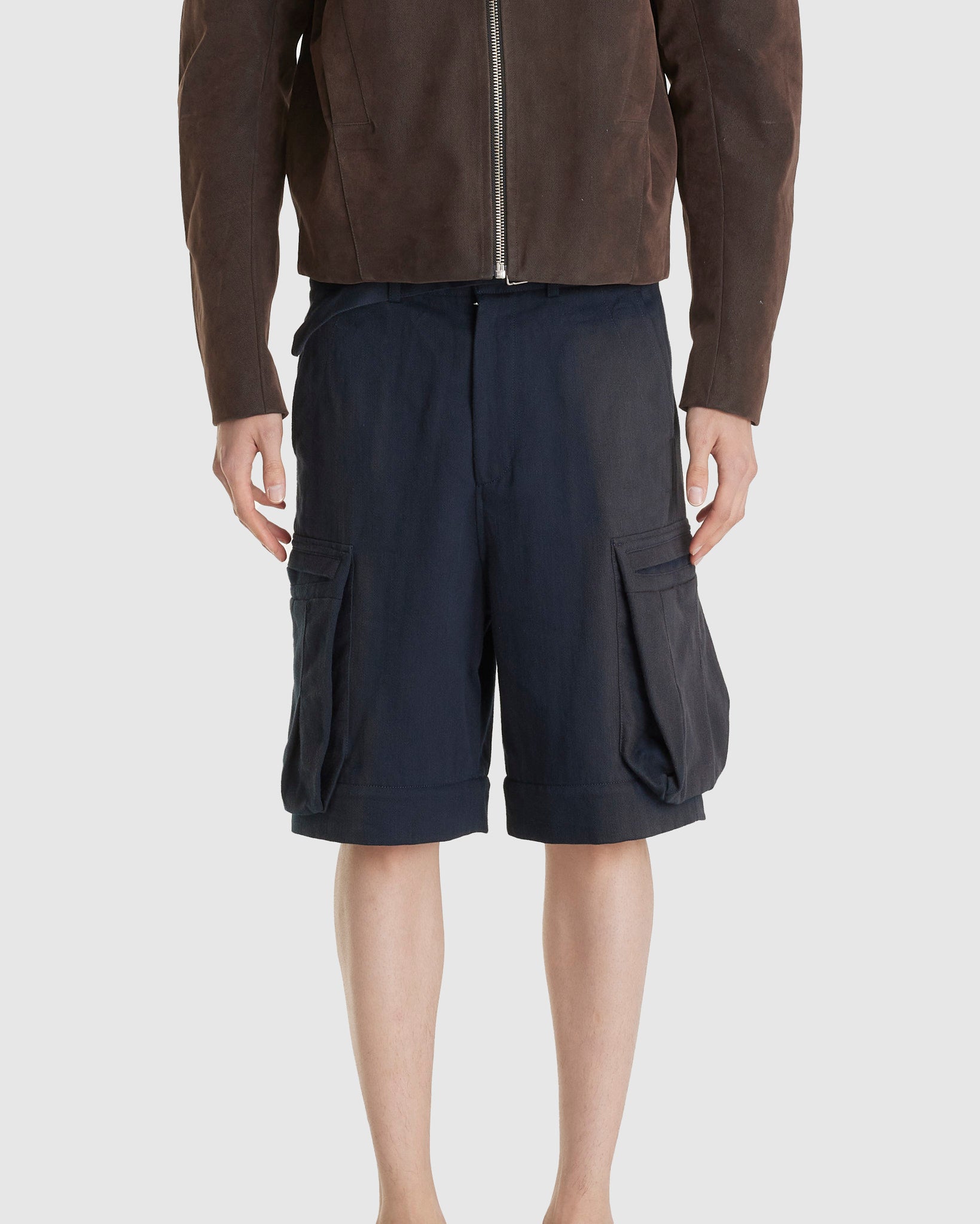 Sun-bleached Detachable Wide Trousers