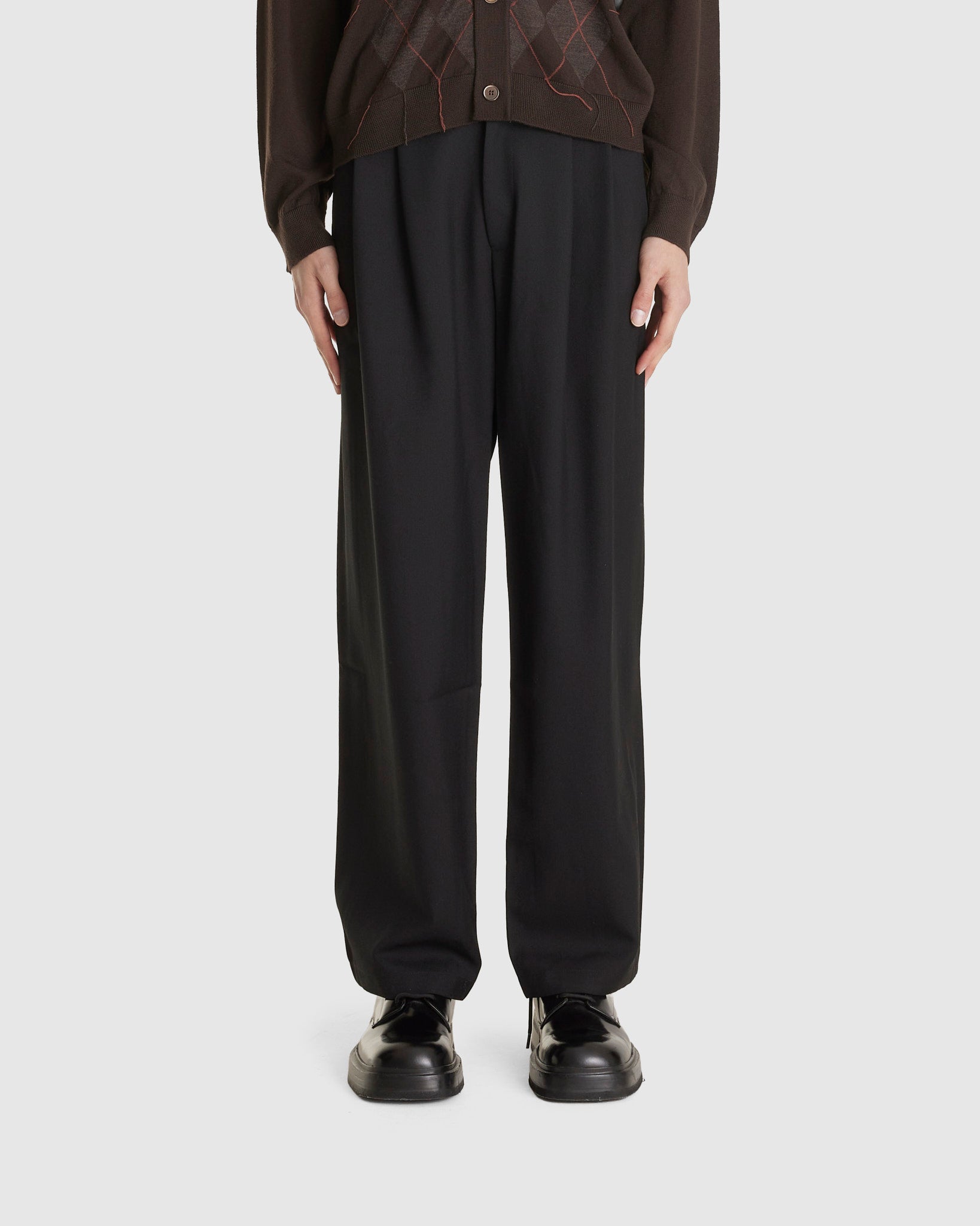 Wool Wide Pants