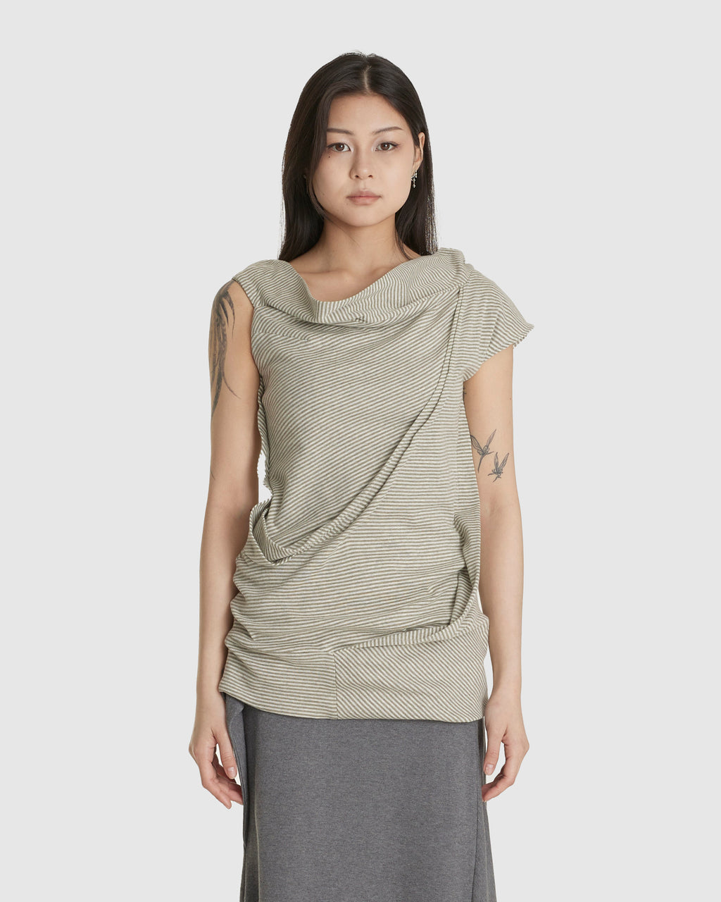 Antro Striped Short Dress