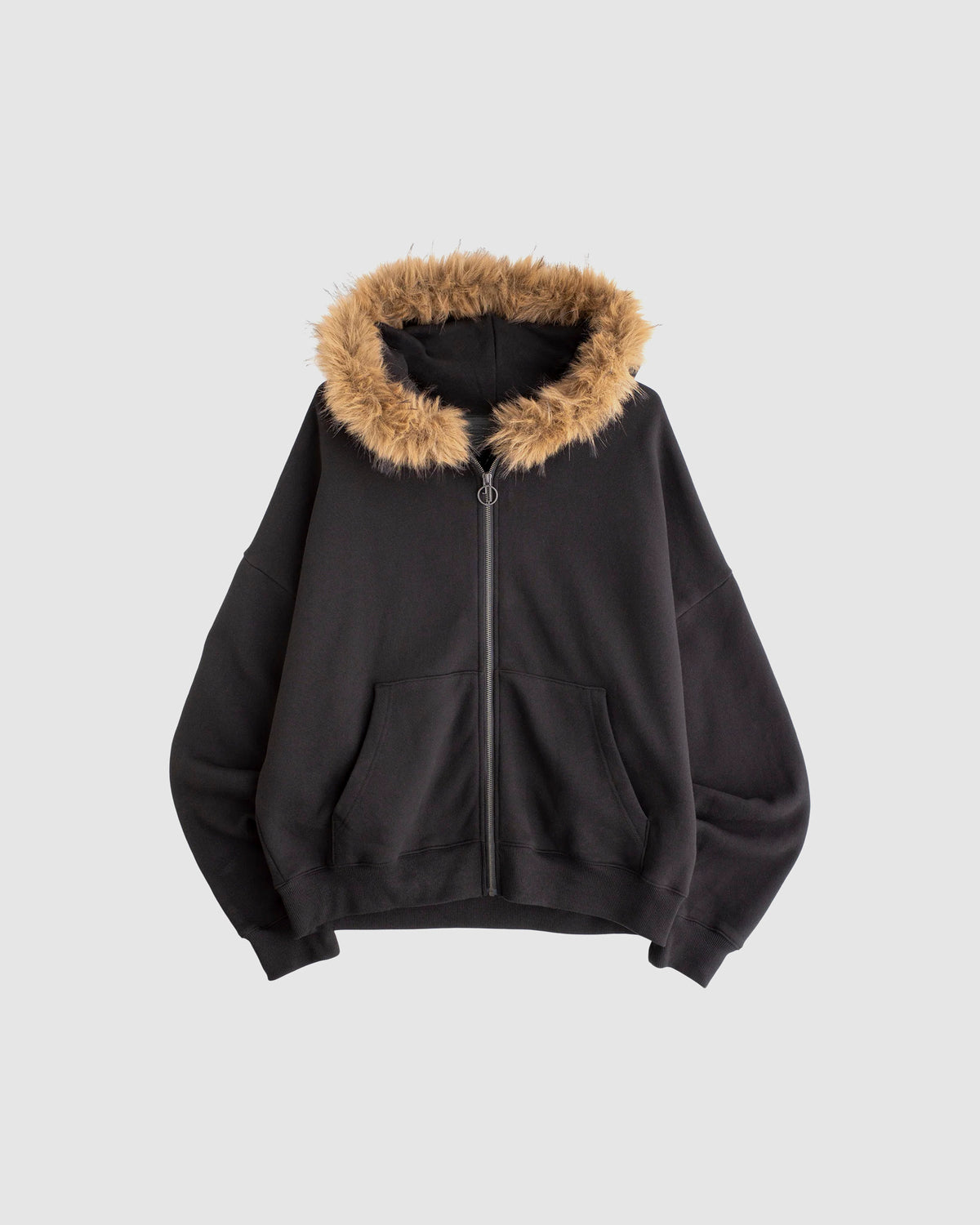 Fur Trim Hoodie