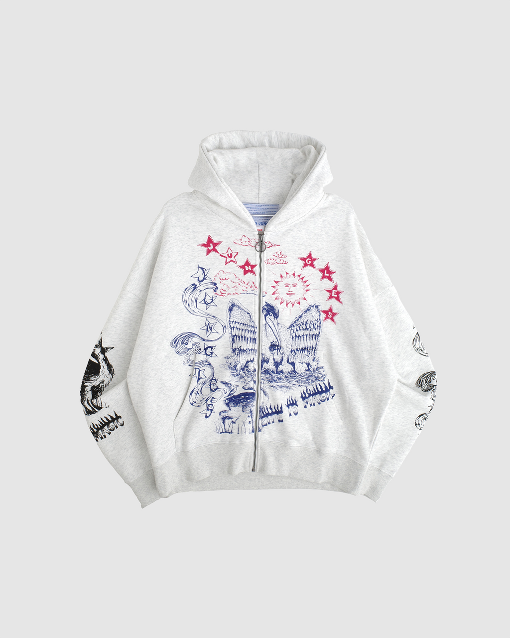 Scribbles Zip Hoodie