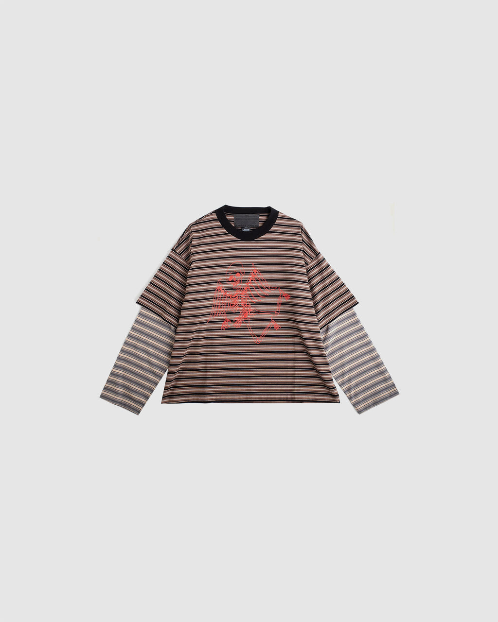 Skeleton Stripe Long Sleeve