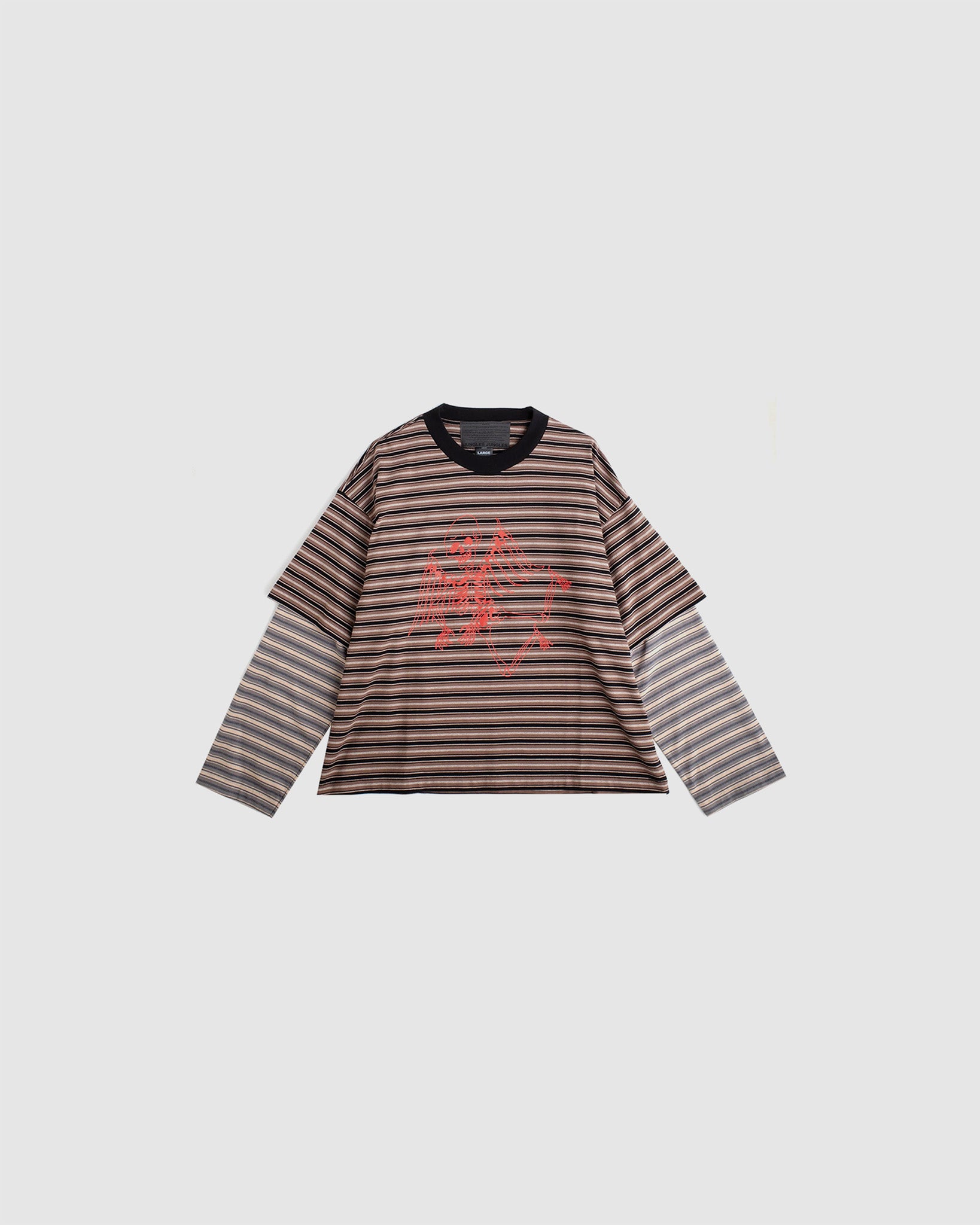 Skeleton Stripe Long Sleeve