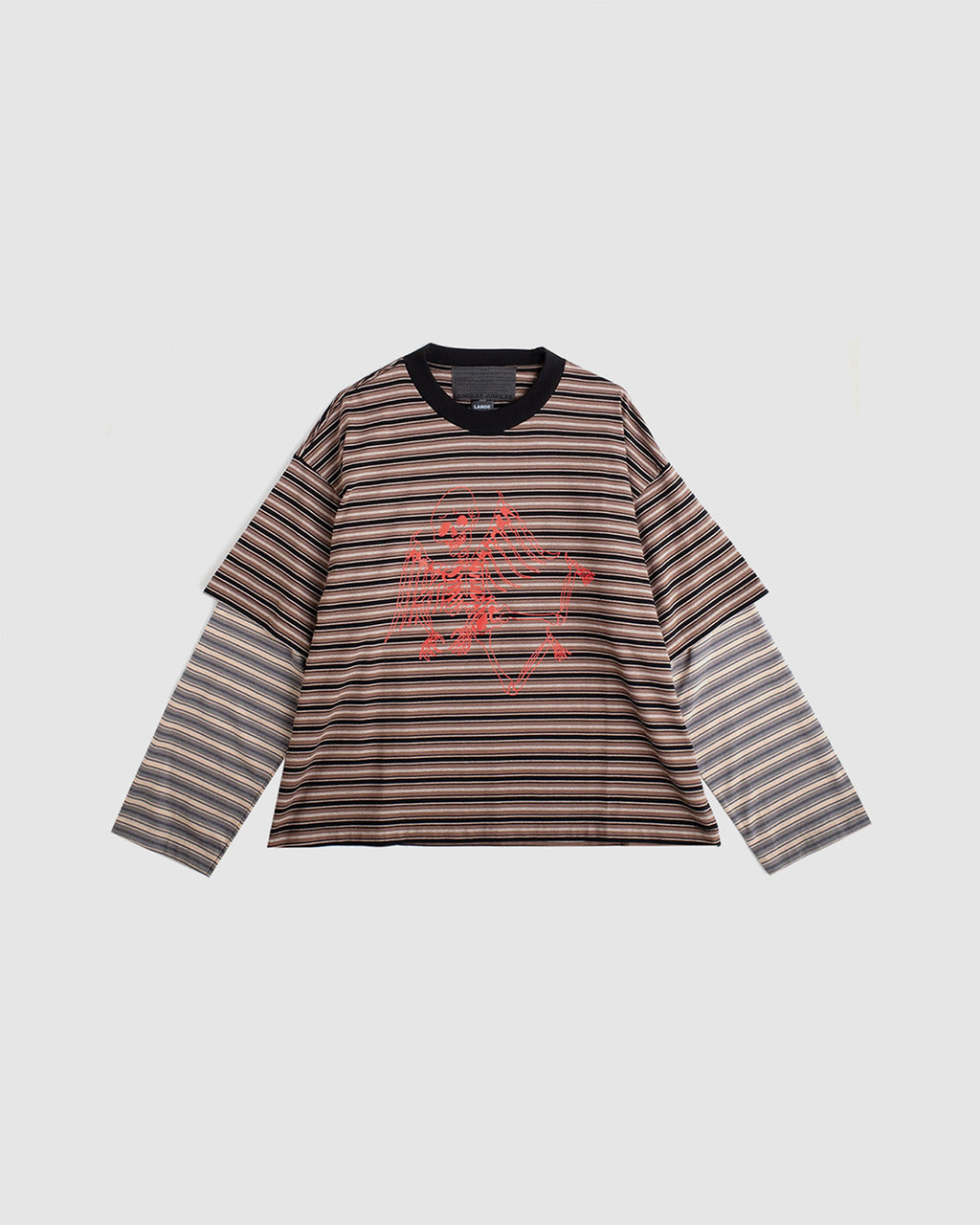 Skeleton Stripe Long Sleeve