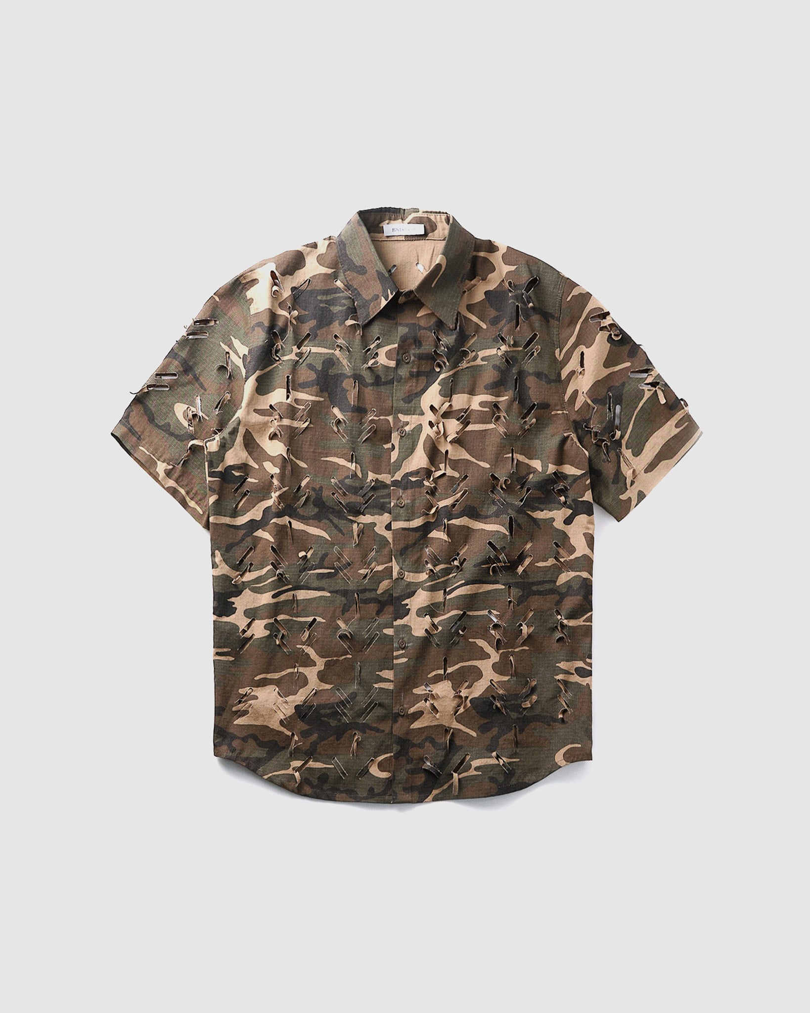 Laser Slashed Shirt Camo