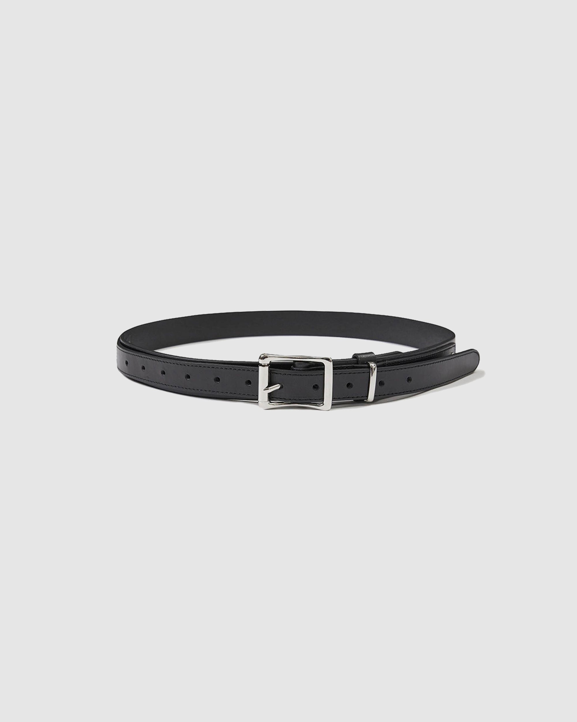 Double Buckle Leather Belt