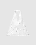 Leather Japanese Bag Medium White Paint