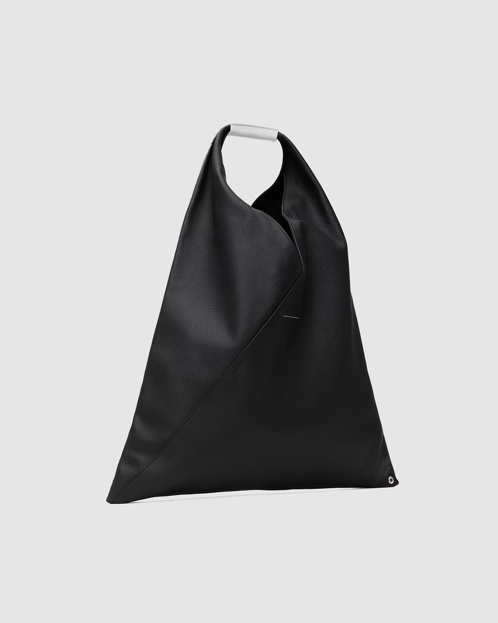 Leather Japanese Bag Medium White Paint