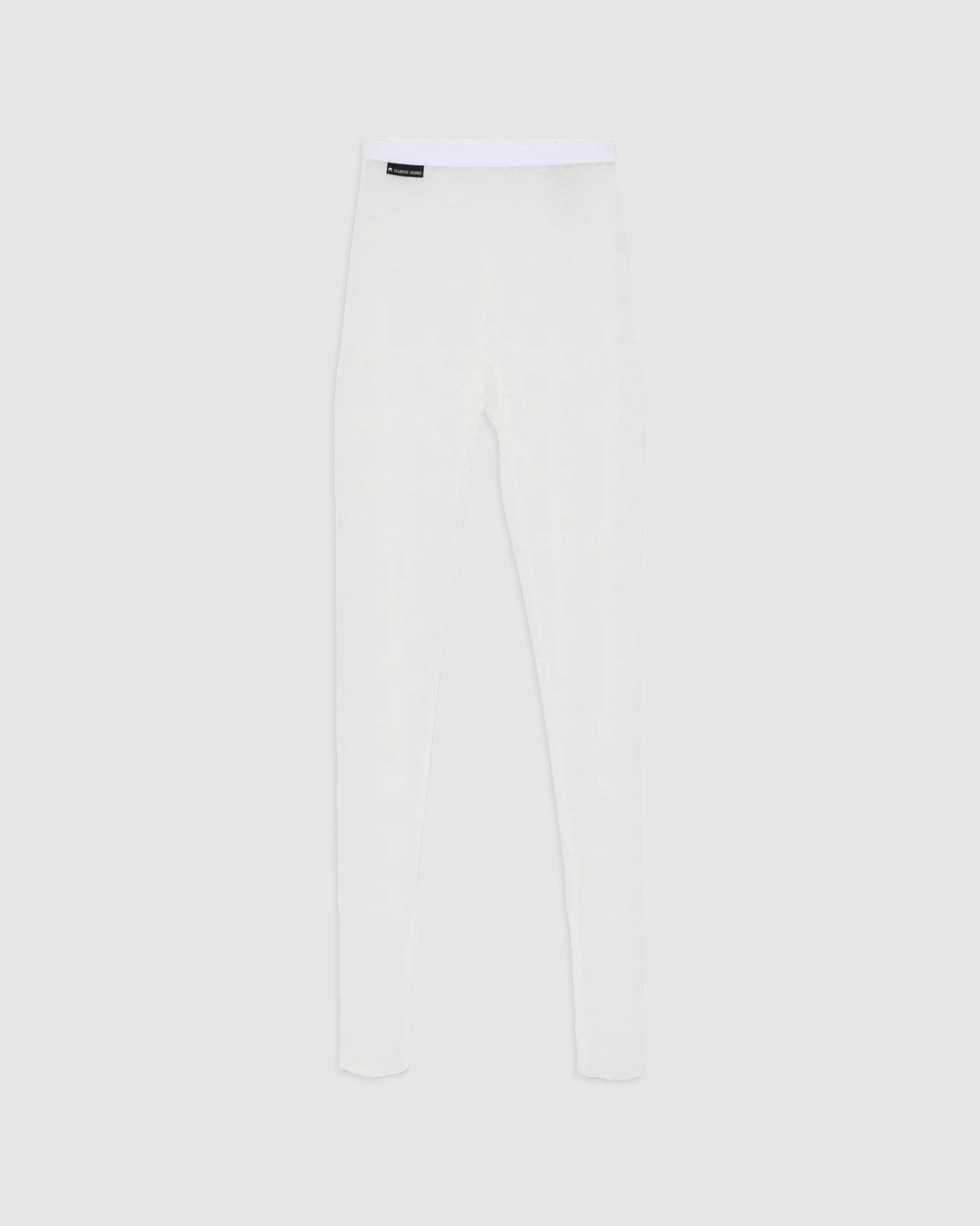 Recycled Mesh Flock Tights Off White