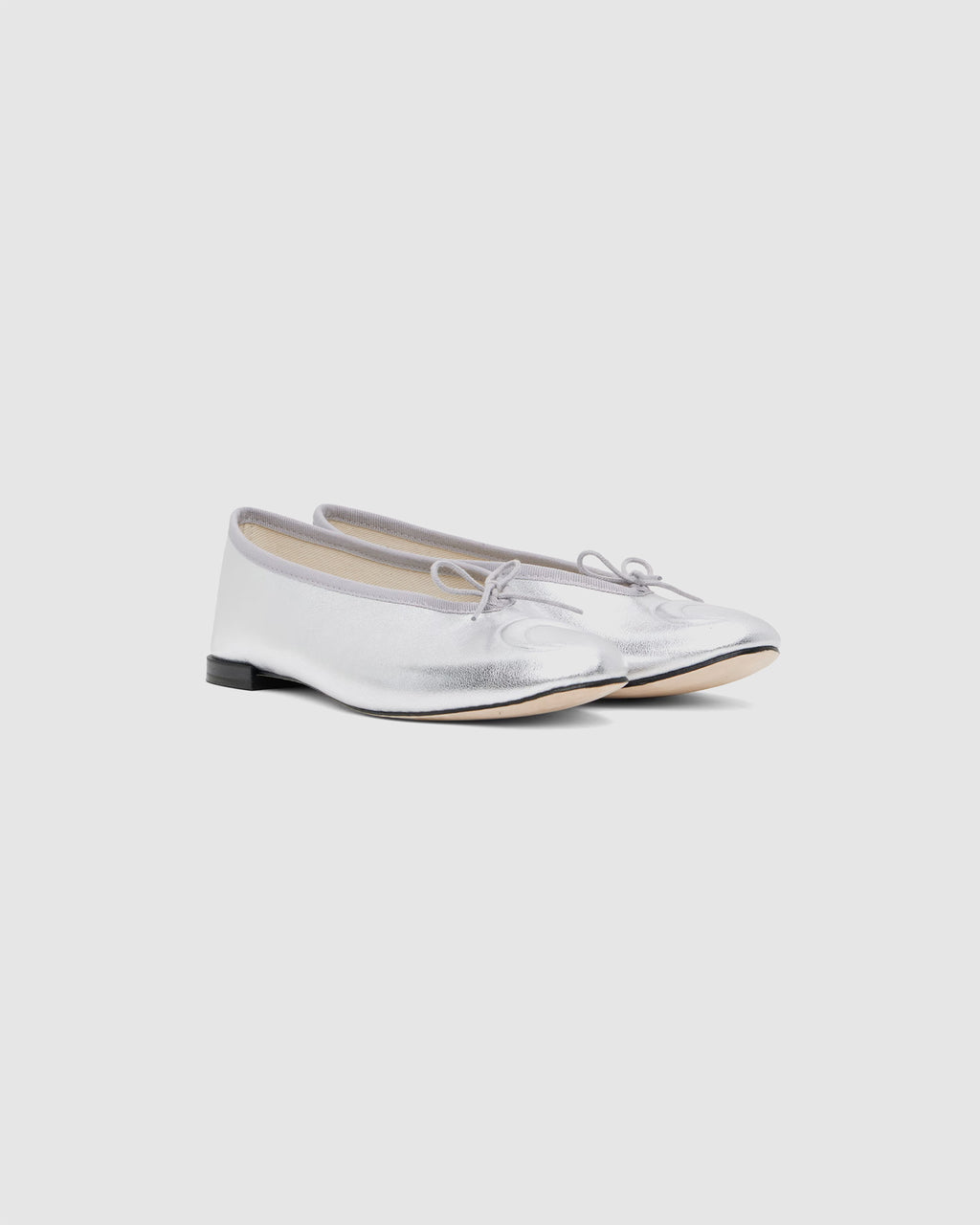 Silver Repetto Edition Lilouh Soft Nappa Ballerina Flats