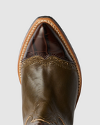 Floral Consultant Boot True Dye Olive Leather