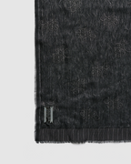 Ornate Scarf Black Alluring Cotton Jaquard