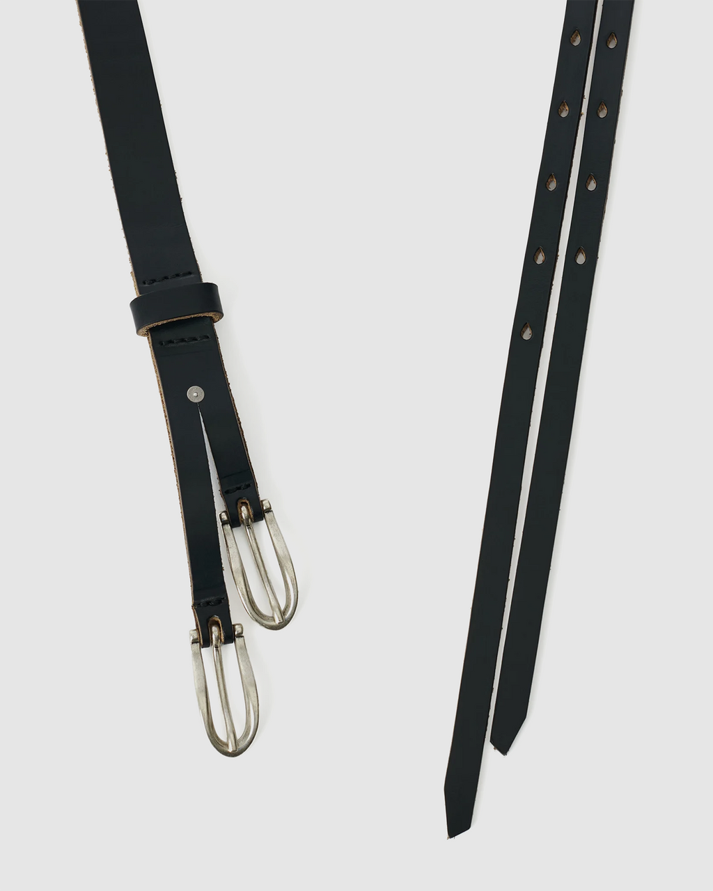 Twin Tougue Belt Black