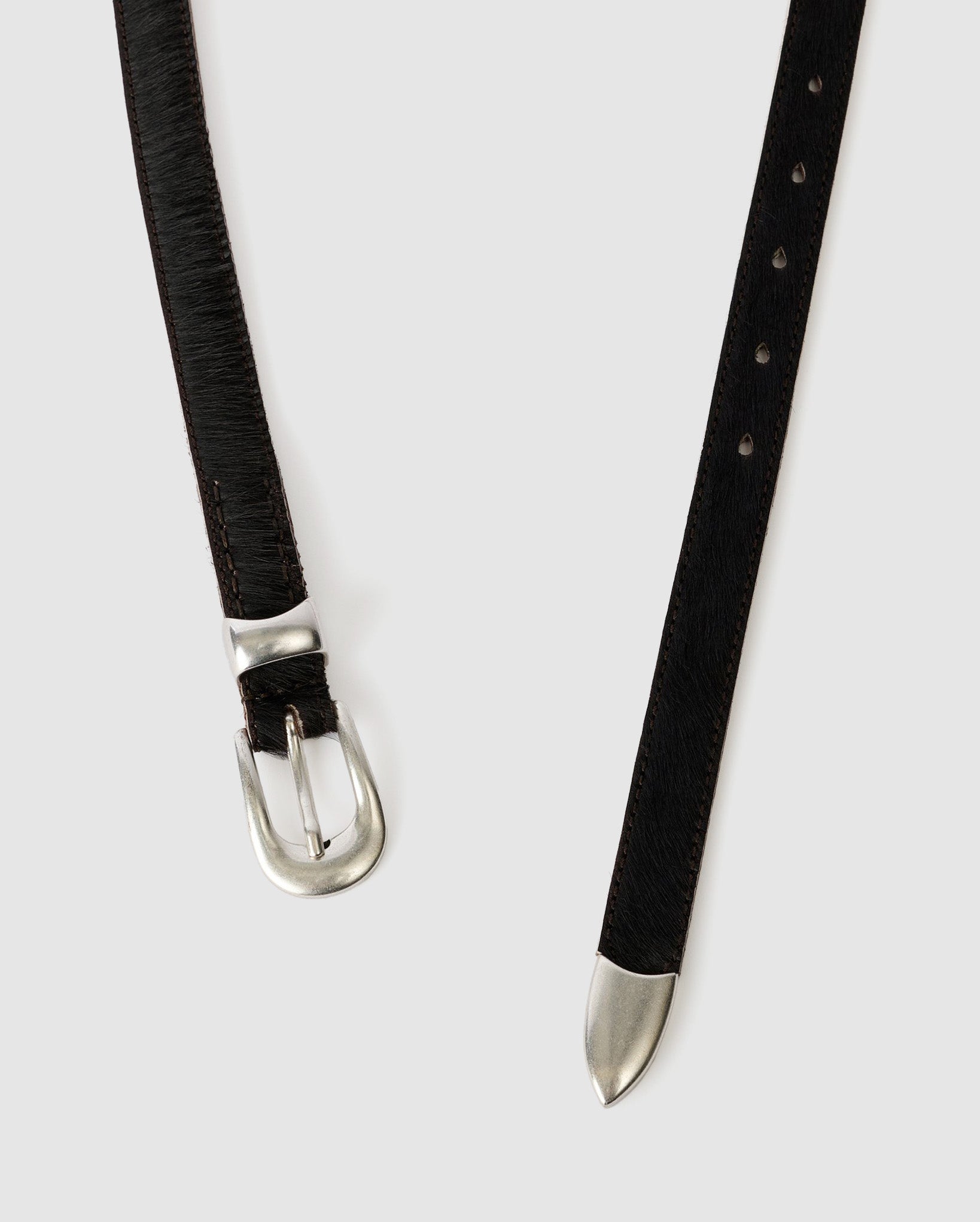 2CM Belt Chocolate Hair On Hide